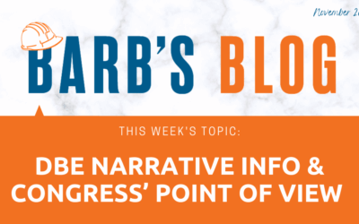 DBE Narrative Information & Congress’ Point of View