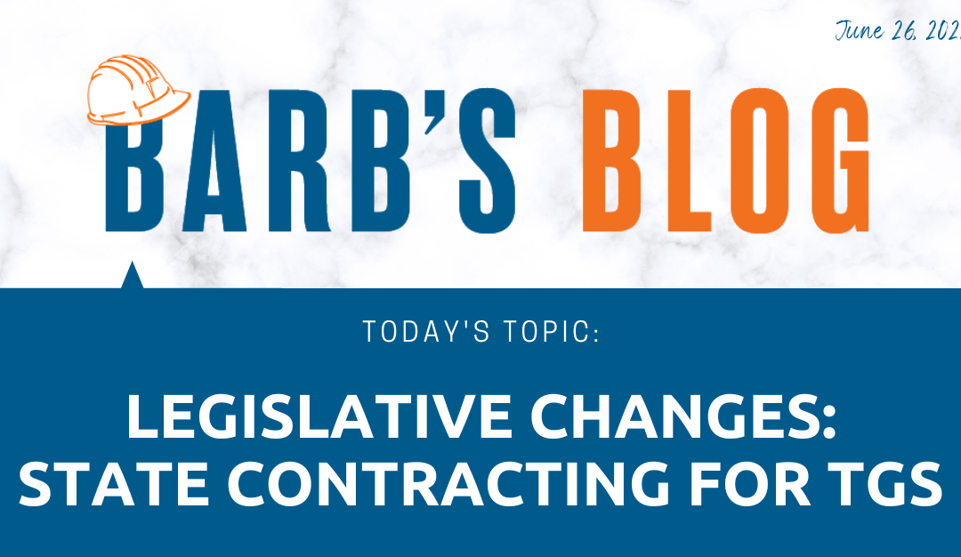 Legislative Changes Improve State Contracting for TGs