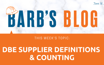 DBE Supplier Definitions & Counting