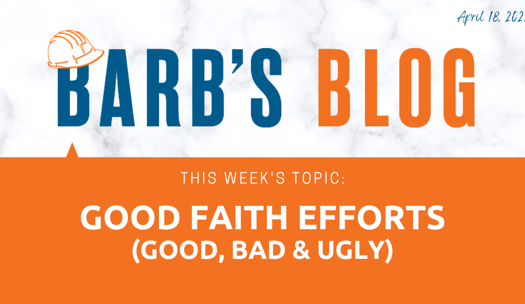 Good Faith Efforts